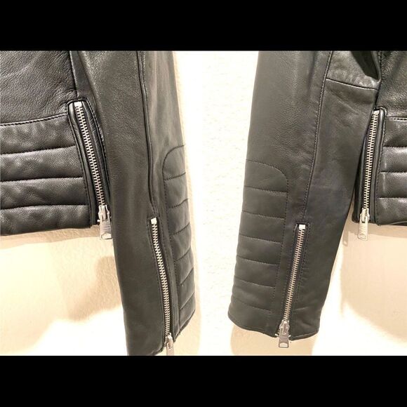 Allsaints Steine Leather Biker Jacket - Picture 13 of 13
